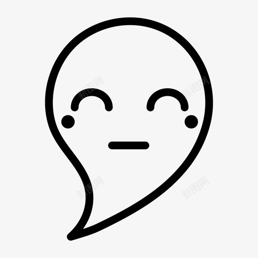 幽灵表情鬼图标svg_新图网 https://ixintu.com 万圣节 万圣节表情 幽灵 表情 鬼 鬼表情