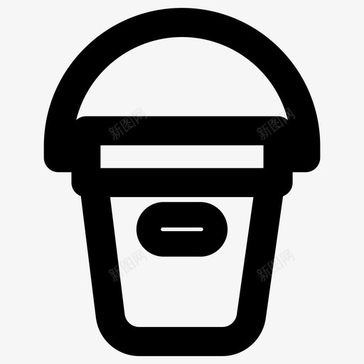 桶油漆水图标svg_新图网 https://ixintu.com 桶 水 油漆