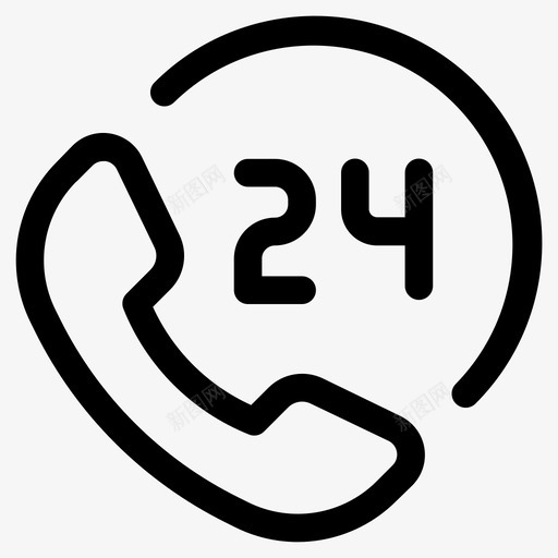 电话支持购物商业热线第7卷图标svg_新图网 https://ixintu.com 电话支持 购物商业热线第7卷