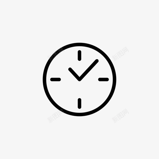 钟表装饰家居图标svg_新图网 https://ixintu.com 家具 家居 手表 装饰 钟表