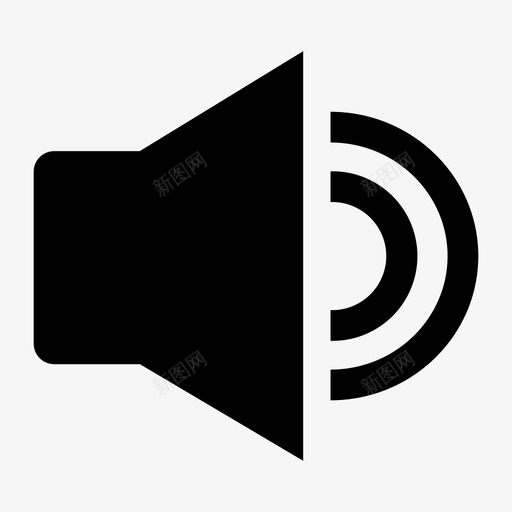 加大音量扬声器图标svg_新图网 https://ixintu.com 加大音量 扬声器