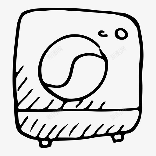 洗衣机让我们清理涂鸦图标svg_新图网 https://ixintu.com 洗衣机 让我们清理涂鸦