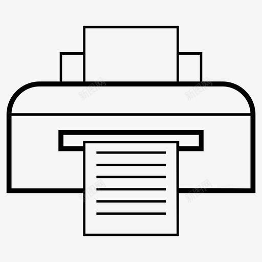 打印机办公室出版物图标svg_新图网 https://ixintu.com 出版物 办公室 打印机