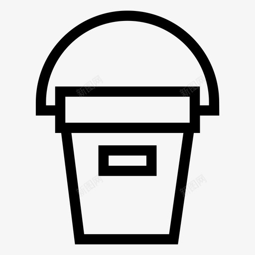 桶油漆水图标svg_新图网 https://ixintu.com 桶 水 油漆