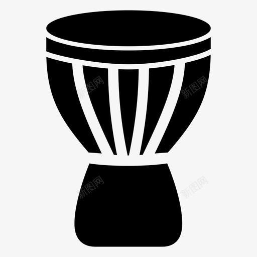 djembe文化鼓图标svg_新图网 https://ixintu.com djembe 乐器 文化 民族 音乐 鼓