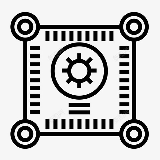 智能数据网络智能技术图标svg_新图网 https://ixintu.com 技术 智能数据 网络智能 项目管理