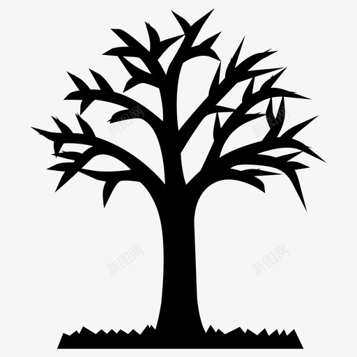 树木头图标svg_新图网 https://ixintu.com 木头 树