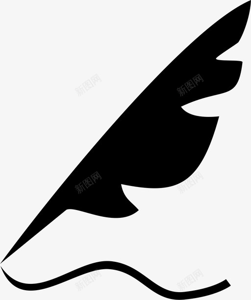 羽毛笔签名写字图标svg_新图网 https://ixintu.com 写字 剧院 签名 羽毛笔