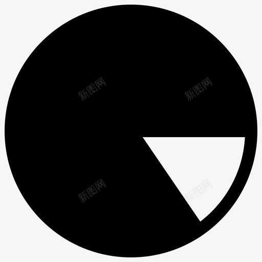 饼图分析统计图标svg_新图网 https://ixintu.com 分析 图表填充 统计 饼图
