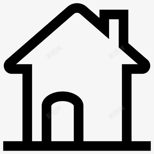 家住图标svg_新图网 https://ixintu.com 住 家