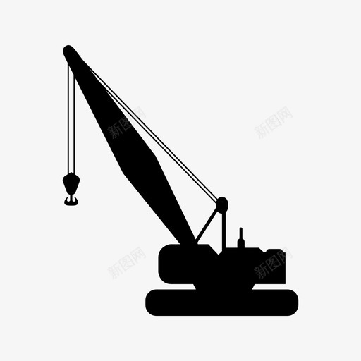 起重车商业设备图标svg_新图网 https://ixintu.com 商业 工业 设备 起重车 运输