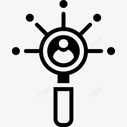 社交媒体扫描仪查找用户图标svg_新图网 https://ixintu.com 查找 用户 社交媒体扫描仪 行图标