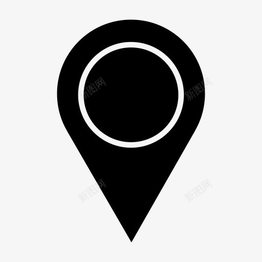 占位符位置地图销图标svg_新图网 https://ixintu.com 位置 占位符 地图销