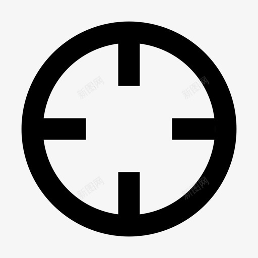 十字准线位置目标图标svg_新图网 https://ixintu.com formicons 位置 十字准线 目标