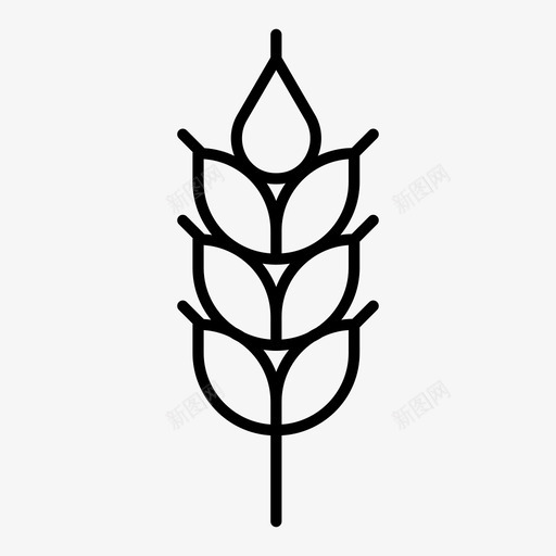 小麦谷类食品面筋图标svg_新图网 https://ixintu.com 小麦 草 谷类食品 面筋 食物