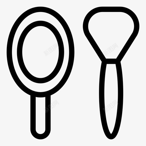 spa刷子商务图标svg_新图网 https://ixintu.com spa 刷子 化妆 商务 美容沙龙系列图标 镜子