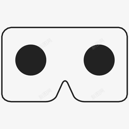 vr玻璃纸板vr耳机图标svg_新图网 https://ixintu.com vr玻璃 vr耳机 纸板