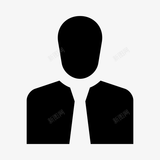 商人头像个人资料图标svg_新图网 https://ixintu.com 个人资料 商人 固体 头像 用户 电子商务 领带