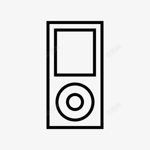 音乐播放器耳机mp3图标svg_新图网 https://ixintu.com mp3 便携式音乐播放器 耳机 音乐和乐器 音乐播放器
