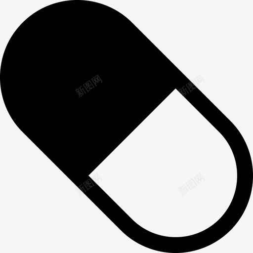 胶囊药物药房图标svg_新图网 https://ixintu.com 胶囊 药丸 药丸胶囊 药房 药物