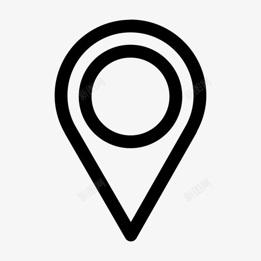 地图销占位符图标svg_新图网 https://ixintu.com 占位符 地图销