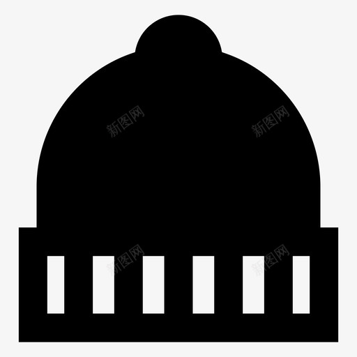 比尼温暖的帽子图标svg_新图网 https://ixintu.com 比尼 温暖的帽子