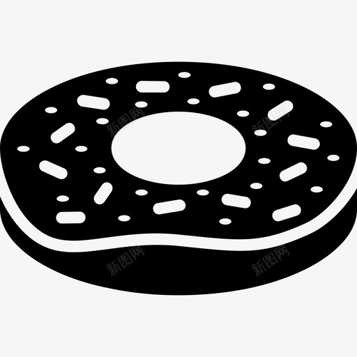 甜甜圈蛋糕甜点图标svg_新图网 https://ixintu.com 甜点 甜甜圈 糖 蛋糕 食品饮料字形