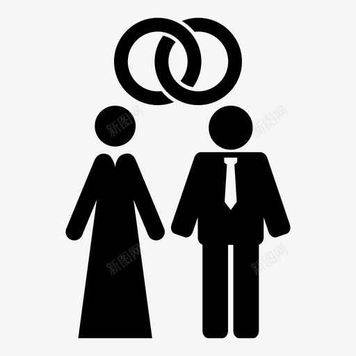 结婚的人成年夫妇夫妻图标svg_新图网 https://ixintu.com 夫妻 婚礼 成年夫妇 社会关系 结婚的人