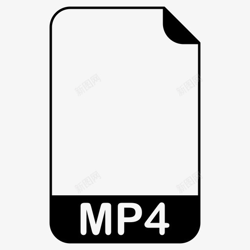 mp4文件文件扩展名文件格式图标svg_新图网 https://ixintu.com mp4文件 mpeg4视频文件 文件扩展名 文件格式 文件类型
