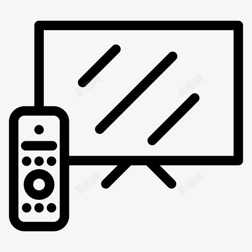 电视电器电子图标svg_新图网 https://ixintu.com 厨房 家用 家用电器 电器 电子 电视