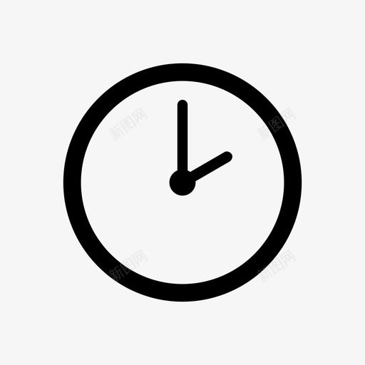时钟0200时间手表图标svg_新图网 https://ixintu.com 世界时钟 手表 时钟0200 时间