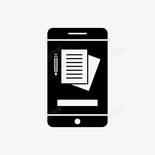 教育应用程序学校智能手机图标svg_新图网 https://ixintu.com 学习 学校 教育学校 教育应用程序 智能手机