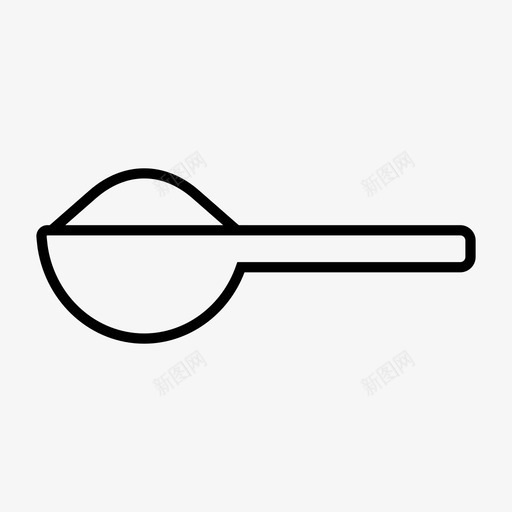 量匙炊具厨房用具图标svg_新图网 https://ixintu.com 厨房用具 炊具 烘焙 量匙