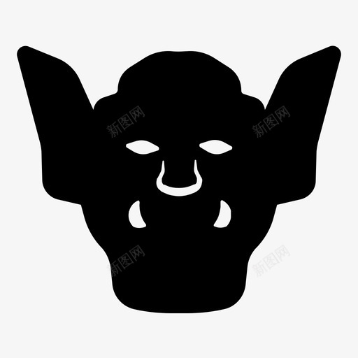 巨魔魔法图标svg_新图网 https://ixintu.com 巨魔 魔法