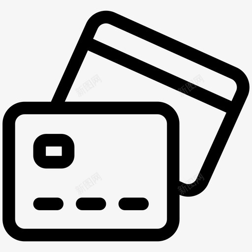 信用卡购物商行第二卷图标svg_新图网 https://ixintu.com 信用卡 购物商行第二卷