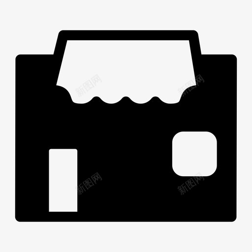 商店建筑物咖啡店图标svg_新图网 https://ixintu.com 咖啡店 商店 建筑物 餐馆