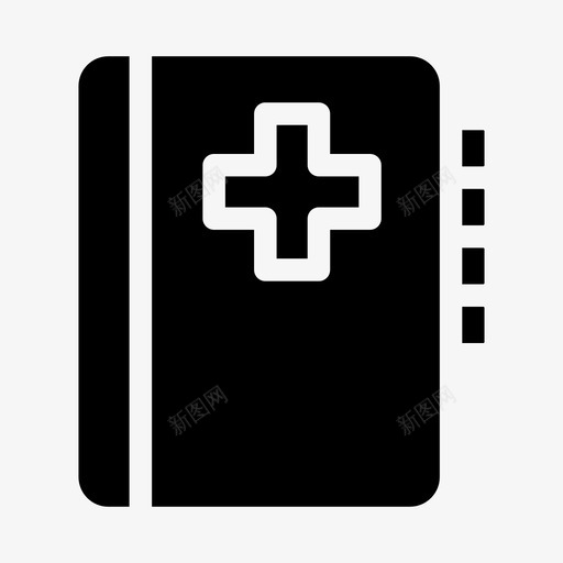 医疗档案健康历史图标svg_新图网 https://ixintu.com 健康 医疗档案 历史