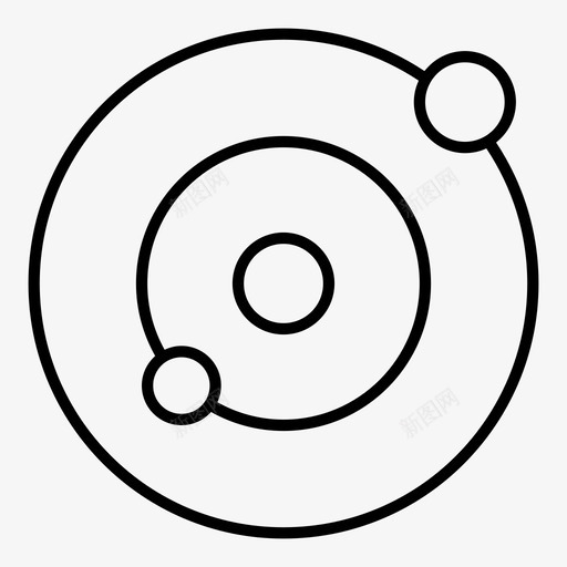 行星轨道脆脆的图标svg_新图网 https://ixintu.com 脆脆的 行星轨道
