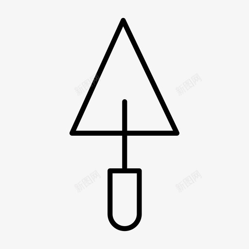 花园铲园艺铲图标svg_新图网 https://ixintu.com 园艺铲 花园铲