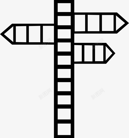 路标箭头方向图标svg_新图网 https://ixintu.com 左 方向 箭头 走 路标