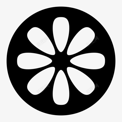 柑橘片果汁柠檬图标svg_新图网 https://ixintu.com 果汁 柑橘片 柠檬 橙汁 酸橙