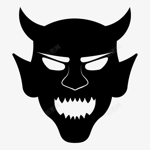 恶魔邪恶撒旦图标svg_新图网 https://ixintu.com 恶魔 撒旦 灵魂 邪恶