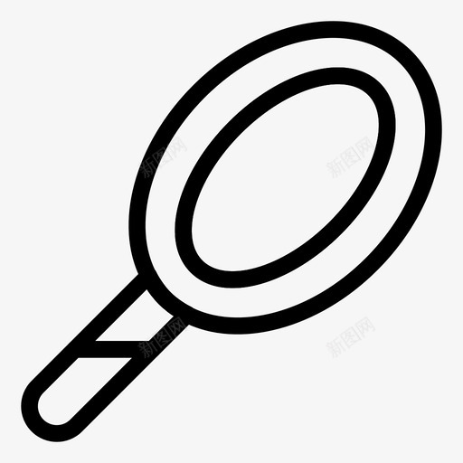 镜子商务展示图标svg_新图网 https://ixintu.com 反射 商务 展示 梳妆台 美容沙龙线图标 镜子