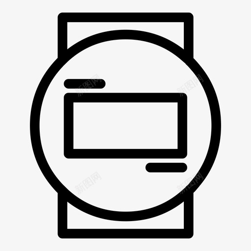 智能手表智能手表形状图标svg_新图网 https://ixintu.com 智能手表 智能手表形状