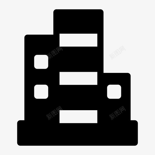 建筑物公司大楼酒店大楼图标svg_新图网 https://ixintu.com 公司大楼 办公室 建筑物 酒店大楼