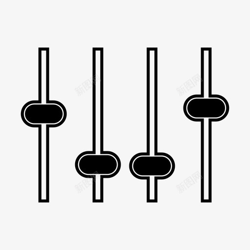 均衡器音频混音器图标svg_新图网 https://ixintu.com 均衡器 歌曲 混音器 音乐 音频