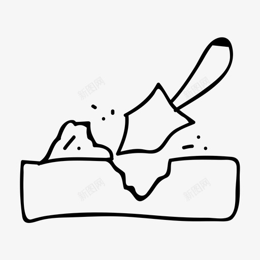 铲挖工具图标svg_新图网 https://ixintu.com 工具 挖 花园 铲