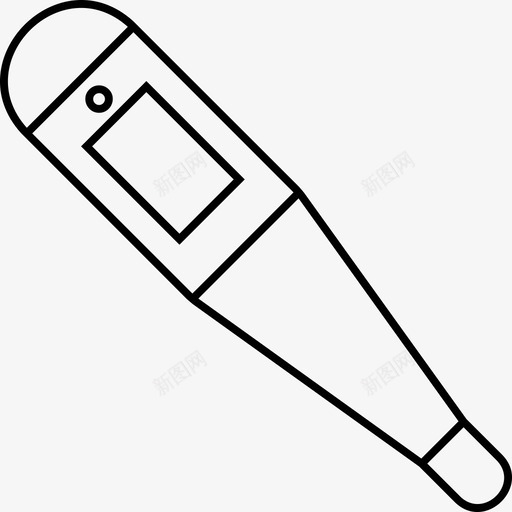 温度计数字温度计医用图标svg_新图网 https://ixintu.com 医用 医用温度计 数字温度计 温度 温度计