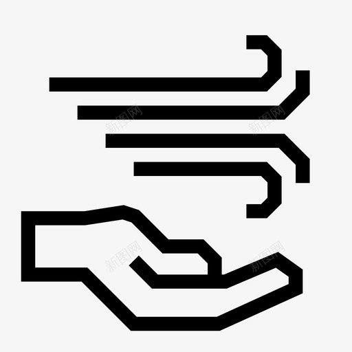 手风吹护理图标svg_新图网 https://ixintu.com 元素 吹 手 手风 护理