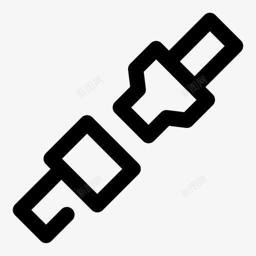安全带安全飞行图标svg_新图网 https://ixintu.com 安全 安全带 飞行